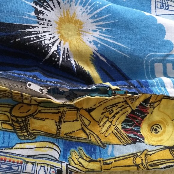 vintage 80s Empire Strikes Back twin duvet comforter cover & pillow case - Picture 6 of 9